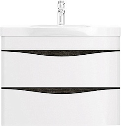 Am.Pm Мебель для ванной Like 80 R, подвесная, белый глянец венге – фотография-4